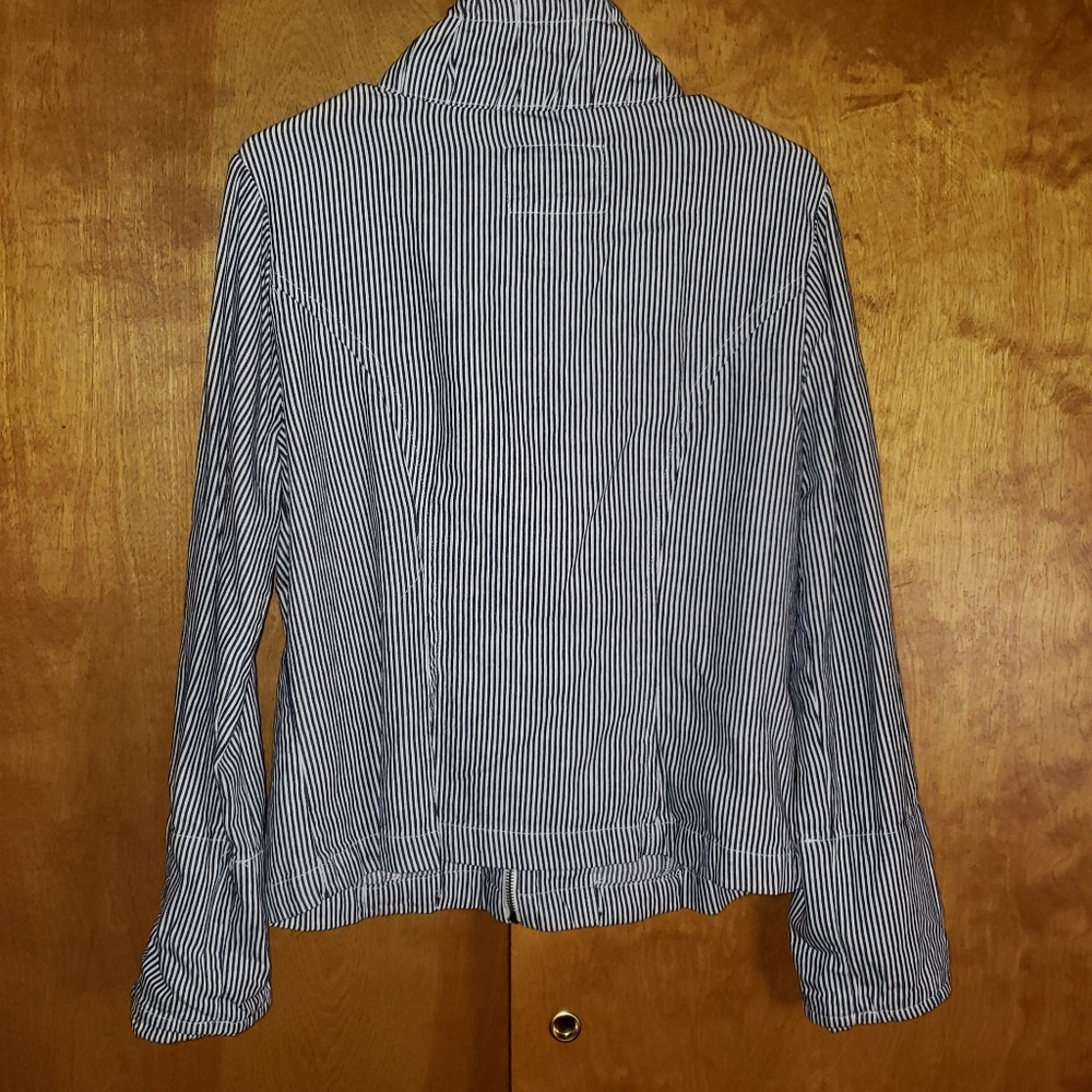 Stripped Thin Sweater/Jacket | Sz M - Picture 2 of 3